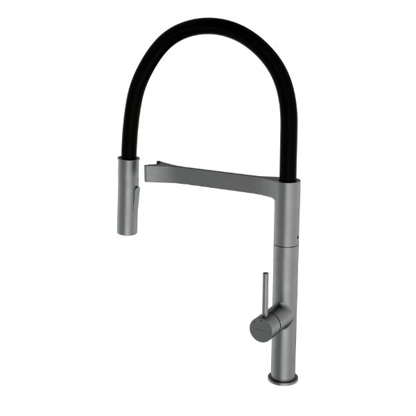 Liano II  Flexible Pull Down Sink Mixer in Gunmetal  by Caroma - The Blue Space