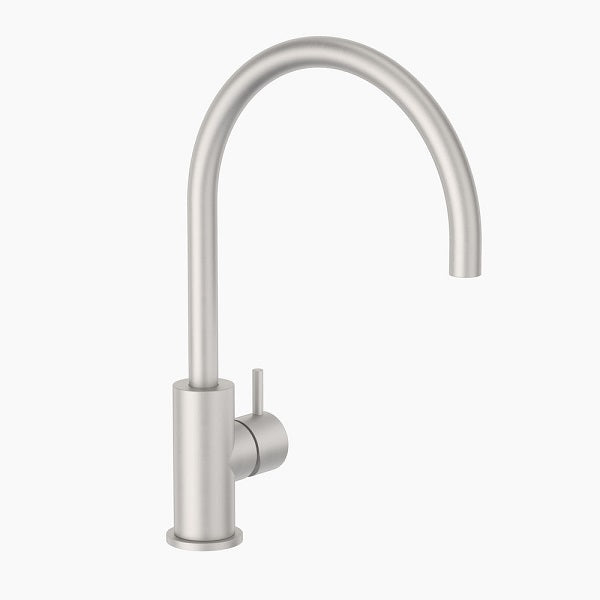 Clark Round Pin Sink Mixer - Brushed Nickel | The Blue Space
