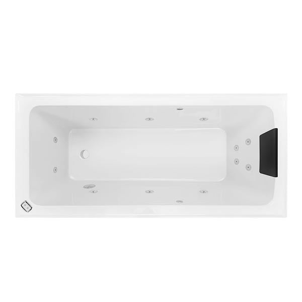 Decina Shenseki Contour Rectangle Spa Small Bath White 1395 & 1515 - The Blue Space