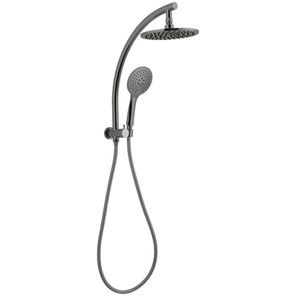 Nero Dolce Compact 2-in-1 Twin Shower - Gun Metal - The Blue Space