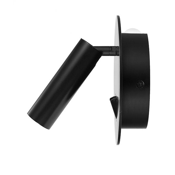 Telbix Esra 4W LED Wall Light Warm White in Black | The Blue Space