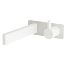 Sussex Calibre Wall Bath Mixer Outlet System 200mm Matte White - Matte white bathroom taps online at The Blue Space
