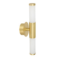 Eglo Palmera 2 x 4.5W LED Wall Light Warm White - Brushed Brass 205024 - The Blue Space