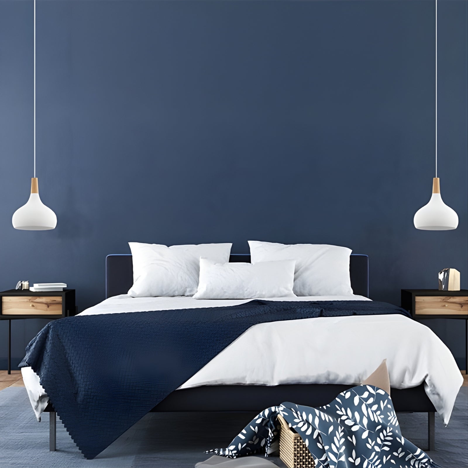 Eglo Sabinar ES 28cm Pendant - White - The Blue Space