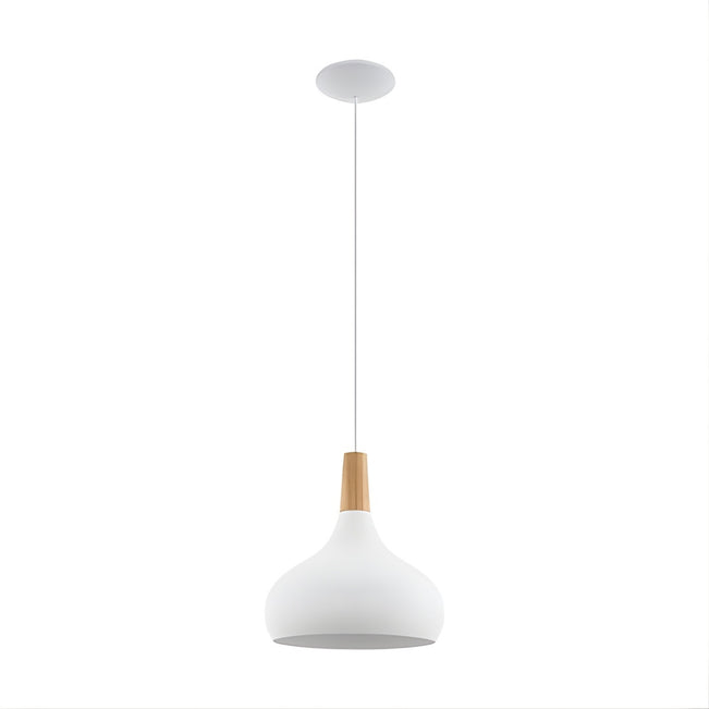 Eglo Sabinar ES 28cm Pendant - White - The Blue Space