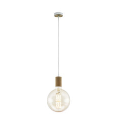 Eglo Tavistock ES Pendant - Oak - The Blue Space