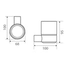 Fienza Empire Tumbler Holder Technical Drawing - The Blue Space