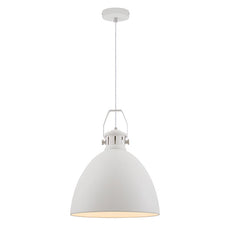 Telbix Fabrica ES 40cm Pendant in White | The Blue Space