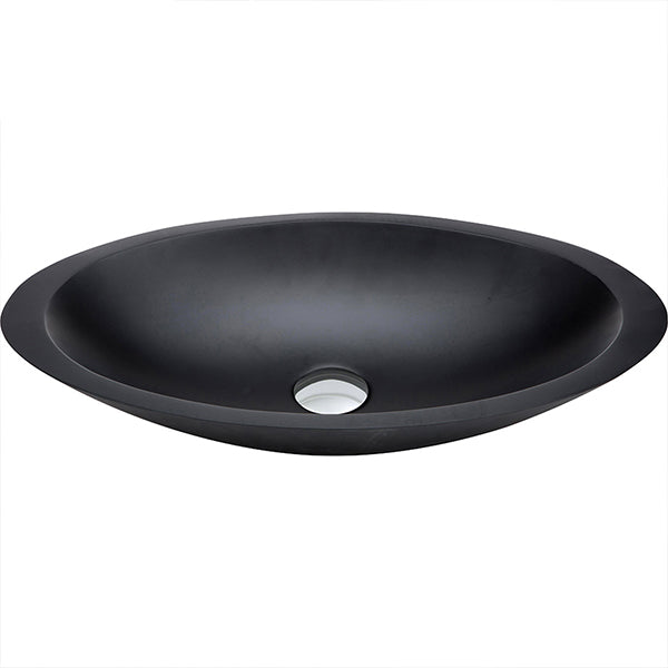 Fienza Bahama Solid Surface Above Counter Basin - Matte Black