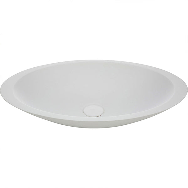 Fienza Bahama Solid Surface Above Counter Basin - Matte White