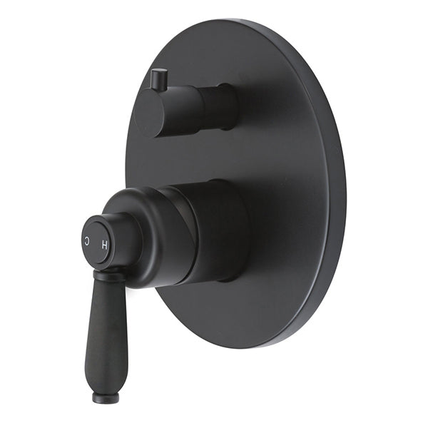 Fienza Eleanor Wall Mixer Diverter - Matte Black