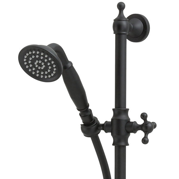 Fienza Lillian Rail Shower - Matte Black colonial style shower