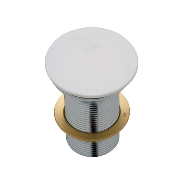 Fienza Cast Stone Matte White Dome Basin Pop-Up Waste (32mm)
