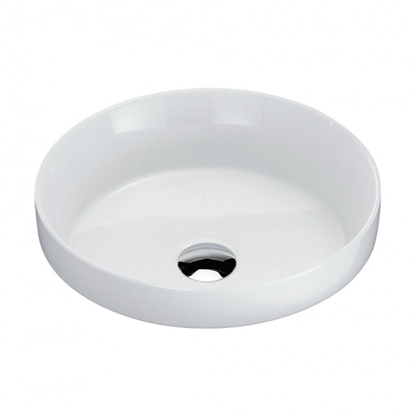Fienza Reba Semi-Inset Basin - Gloss White - Online at The Blue Space