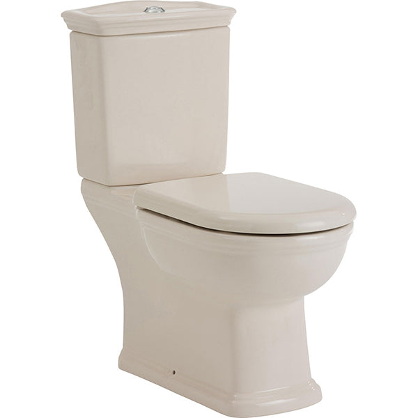 Fienza RAK Washington Close-Coupled Ivory Toilet Suite Heritage Design