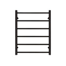 Forme 6 Bar Black Satin Round Towel Rail Non Heated online at The Blue Space