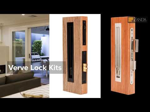 Zanda Verve Flush Pull Handle Graphite Nickel 300mm