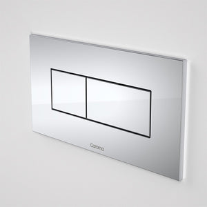 Caroma Invisi Series II Metal Rectangular Dual Flush Plate & Buttons