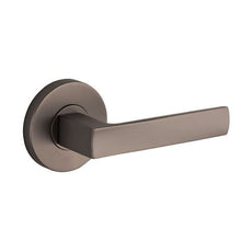 Lane Oxford Passage Lever Set On Round Rosette Gun Metal Grey online at The Blue Space