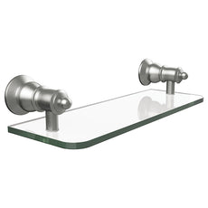 Fienza Lillian Glass Shelf - Brushed Nickel Online at The Blue Space
