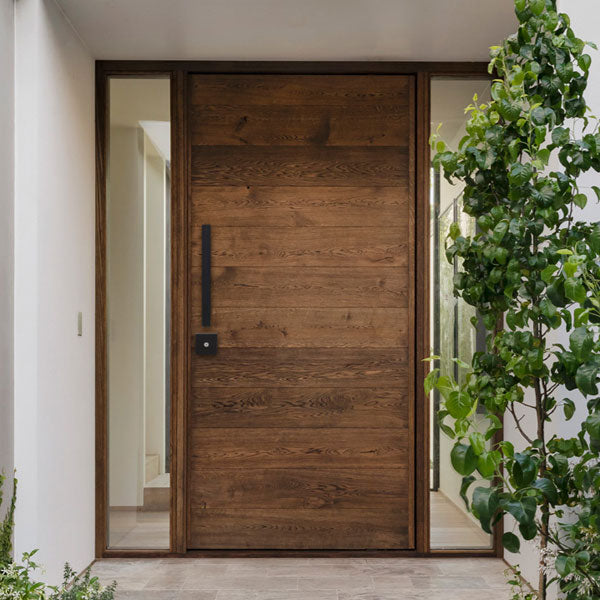 Lockwood Entrance Pull Handle 143 Matte Black | Designer front door handles