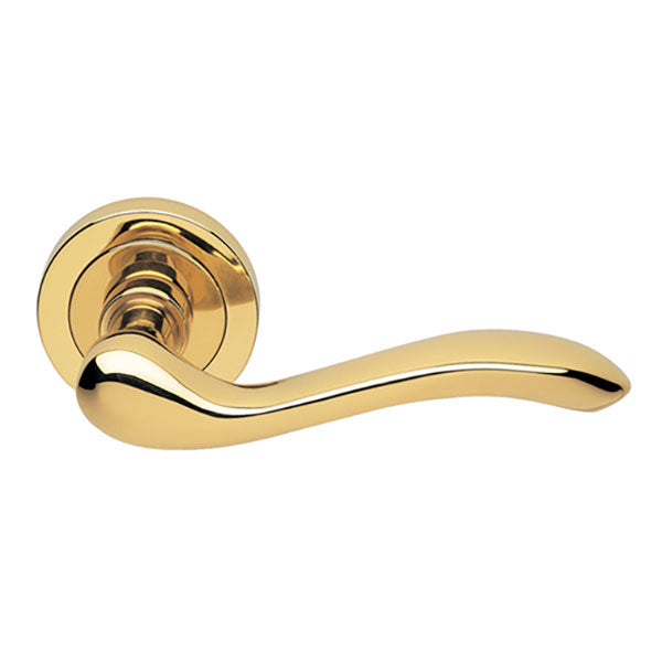 Manital Erica Privacy Door Handle Set Polished Brass