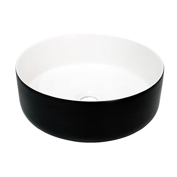 ADP Margot Duo 360 x 360 Above Counter Basin - Black Outside/White Inside