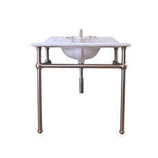 Turner Hastings Mayer Washstand with 90 x 55 Real Carrara Marble Top Online at The Blue Space