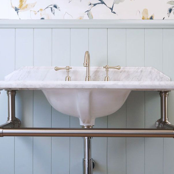 Turner Hastings Mayer Washstand 90 x 55 Carrara Marble Top