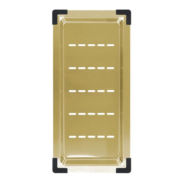 Meir Kitchen Sink Colander in Brushed Bronze Gold - The Blue Space