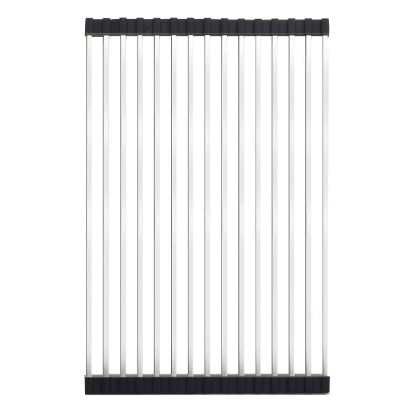 Meir Stainless Steel Sink Roll Mat in Stainless Steel - The Blue Space