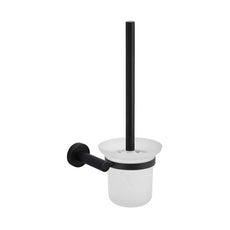Meir Round Matte Black Toilet Brush and Holder at The Blue Space