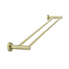 Meir Round Double Tiger Bronze Towel Rail 600mm online at The Blue Space