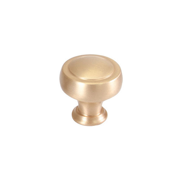 Momo Handles Pellaro Knob 32mm Brushed Matt Brass online at The Blue Space