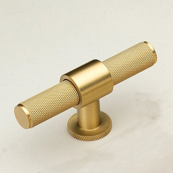 Momo Handles Belgravia T Knob 82mm Brushed Satin Brass online at The Blue Space