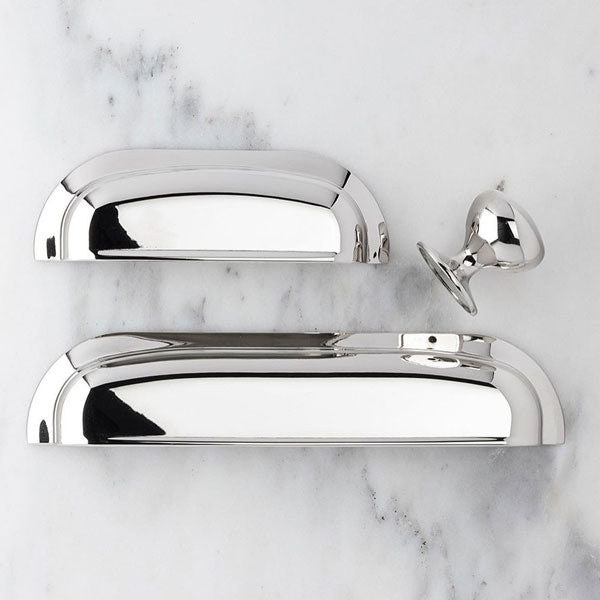 Momo Handles New Hampton Round Knob 32mm Polished Nickel online at The Blue Space
