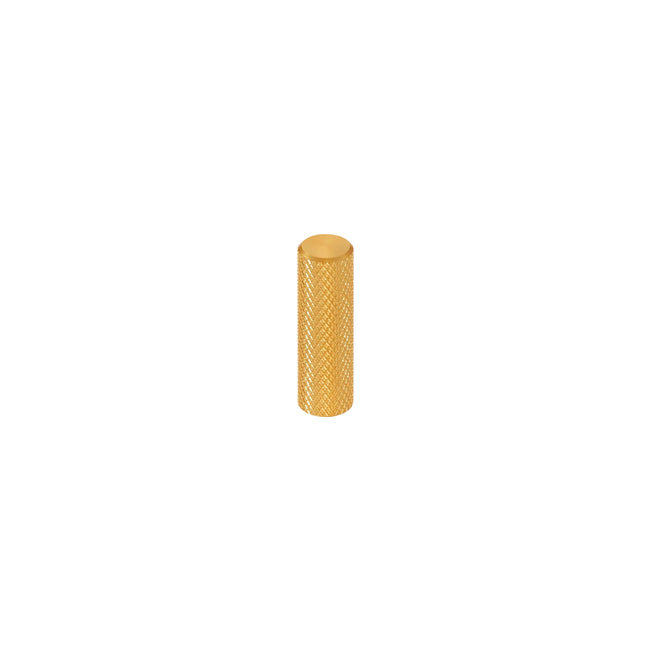Momo Handles Graf Knurled Cylinder Knob 10mm Brushed Dark Brass G0430.010.BDB - The Blue Space