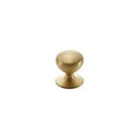 Momo Handles New Hampton Round Knob 32mm Matt Brass NHMK032.MBR - The Blue Space