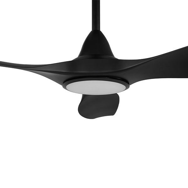 Eglo Noosa 60" 152cm DC Ceiling Fan with 18W LED CCT Light - Black - The Blue Space