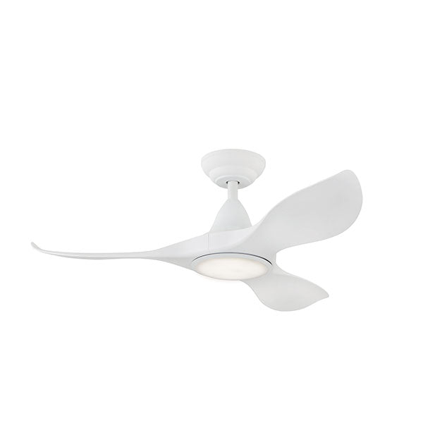 Eglo Noosa 40" 101cm DC Ceiling Fan with 18W LED CCT Light - White - The Blue Space