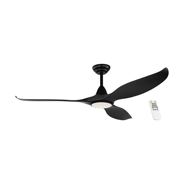 Eglo Noosa 60in 152cm DC Ceiling  Fan with 18W LED CCT Light - Black