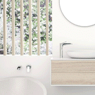 Phoenix Nara Bath Outlet 185mm Chrome in white and wood bathroom design