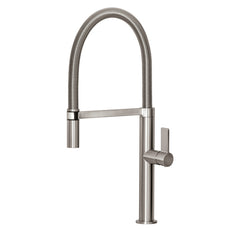 Phoenix Prize Flexible Coil Sink Mixer-Brushed Nickel - The Blue Space