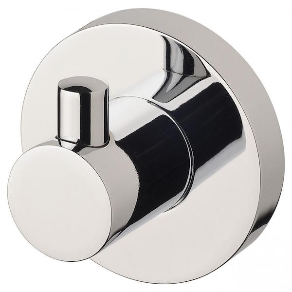 Phoenix Radii Robe Hook Round Plate Chrome