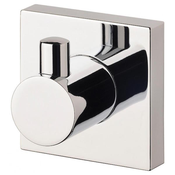 Phoenix Radii Robe Hook Square Plate-Chrome