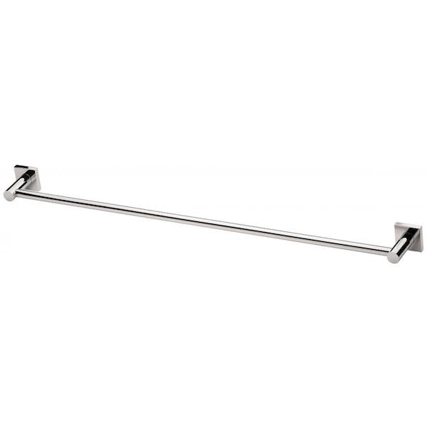 Phoenix Radii Single Towel Rail Square Plate-Chrome