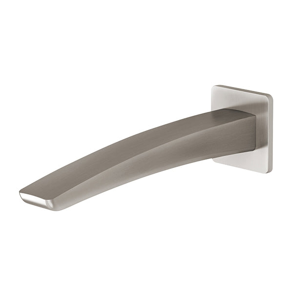 Phoenix Rush Wall Bath Outlet 180mm-Brushed Nickel