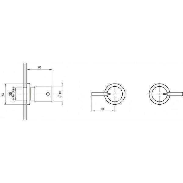 Phoenix Vivid Pin Lever Wall Top Assemblies