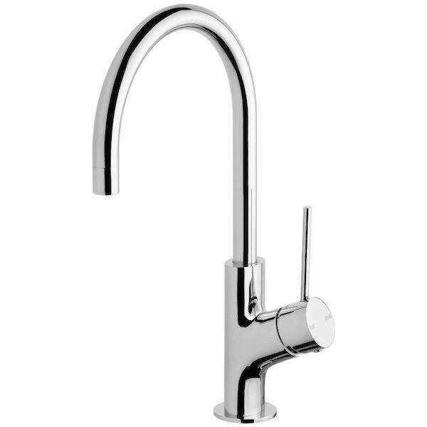 Phoenix Vivid Slimline Oval Sink Mixer 160mm Gooseneck-Chrome - the blue space