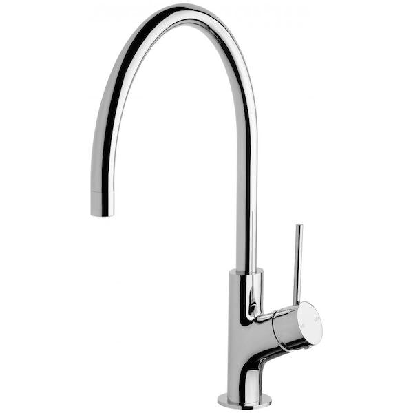 Phoenix Vivid Slimline Oval Sink Mixer 220mm Gooseneck-Chrome - the blue space
